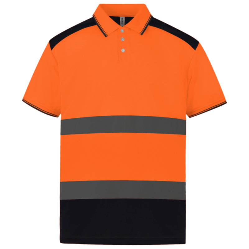 Yoko Two Tone Short Sleeve Polo Shirt Thumbnail