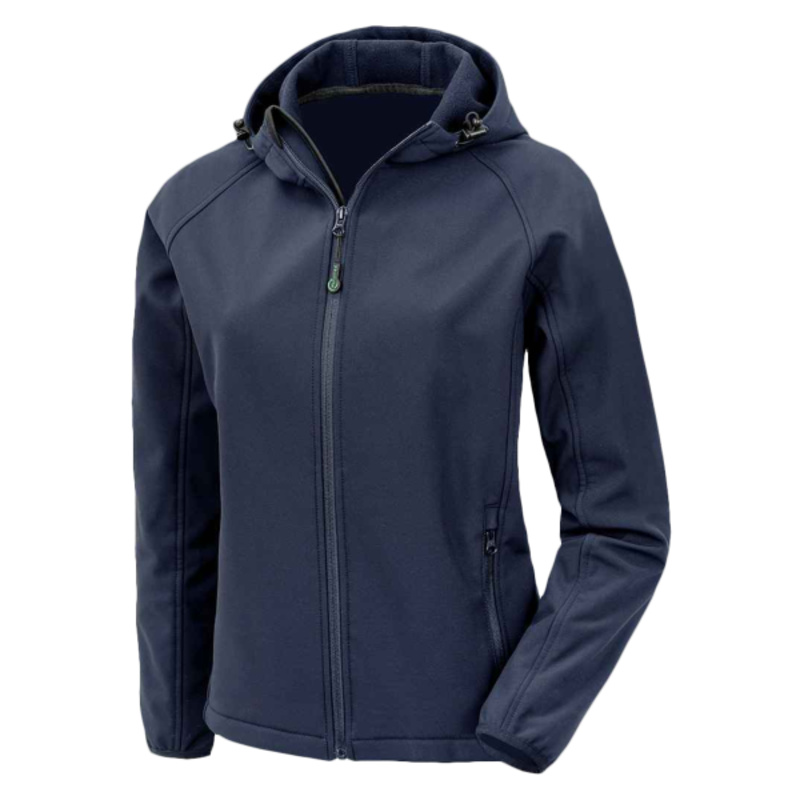 Result Recycled Ladies Three Layer Printable Hooded Soft Shell Jacket Thumbnail