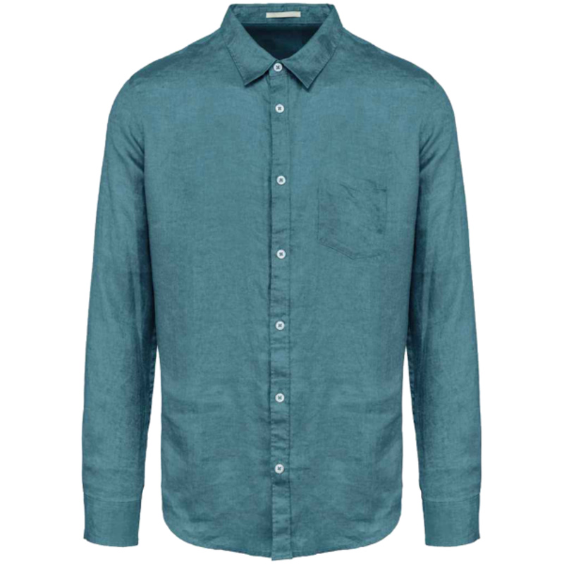 Spasso Long Sleeve Linen Shirt Thumbnail