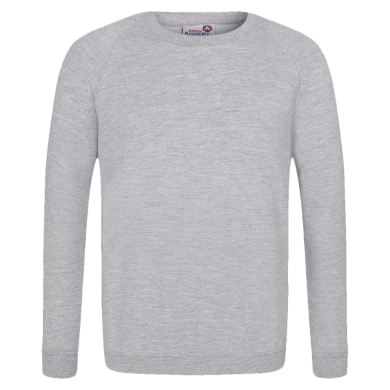 AWDis Academy Kids Raglan Sweatshirt Thumbnail