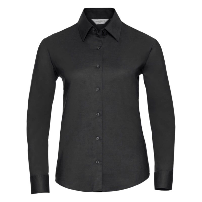 Russell Athletic Collection Ladies Long Sleeve Easy Care Oxford Shirt Thumbnail