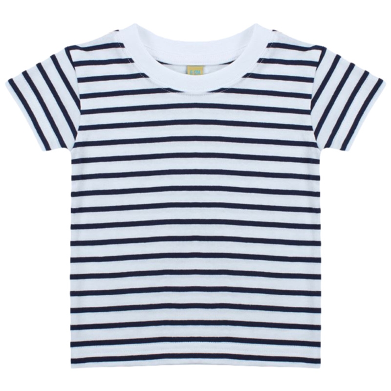 Larkwood Baby/Toddler Striped Crew Neck T-Shirt Thumbnail
