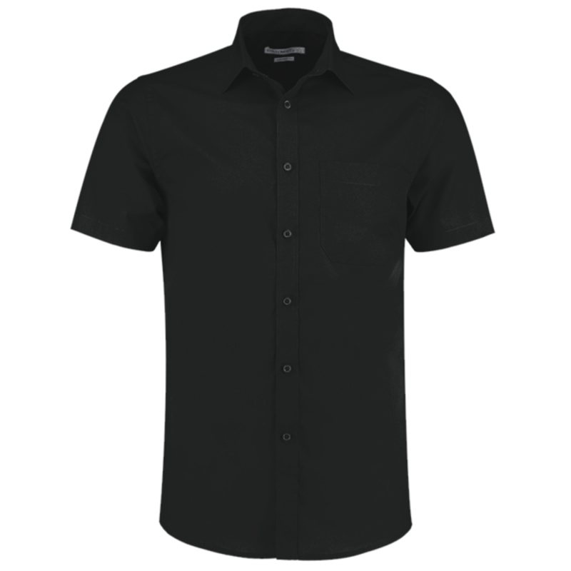 Kustom Kit Short Sleeve Tailored Poplin Shirt Thumbnail