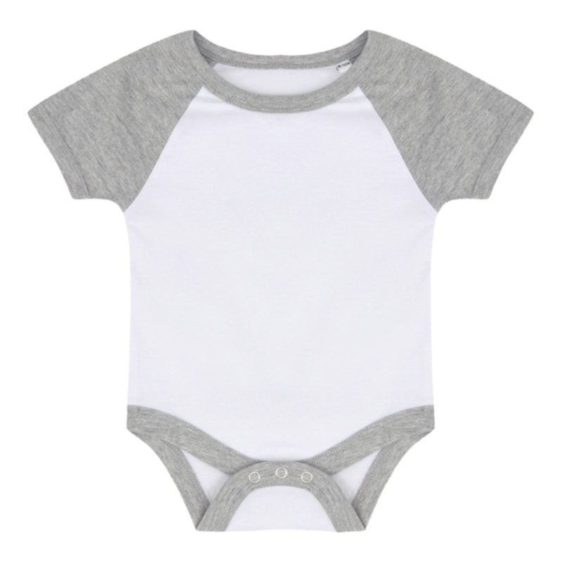 Larkwood Essential Short Sleeve Baby Baseball Bodysuit Thumbnail