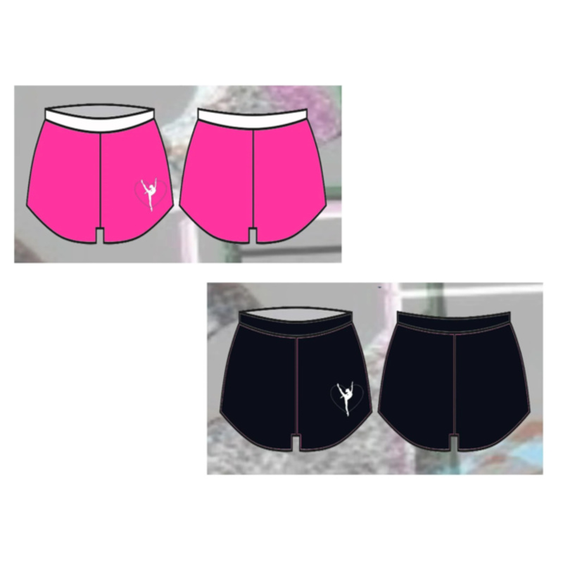 Prepare 2 Dance Shorts - Pink or Black Thumbnail