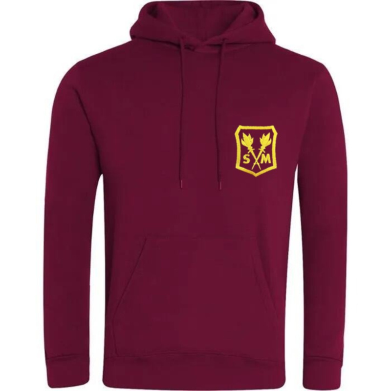 St Martha's Primary School Embroidered Hoodie (Burgundy) Thumbnail