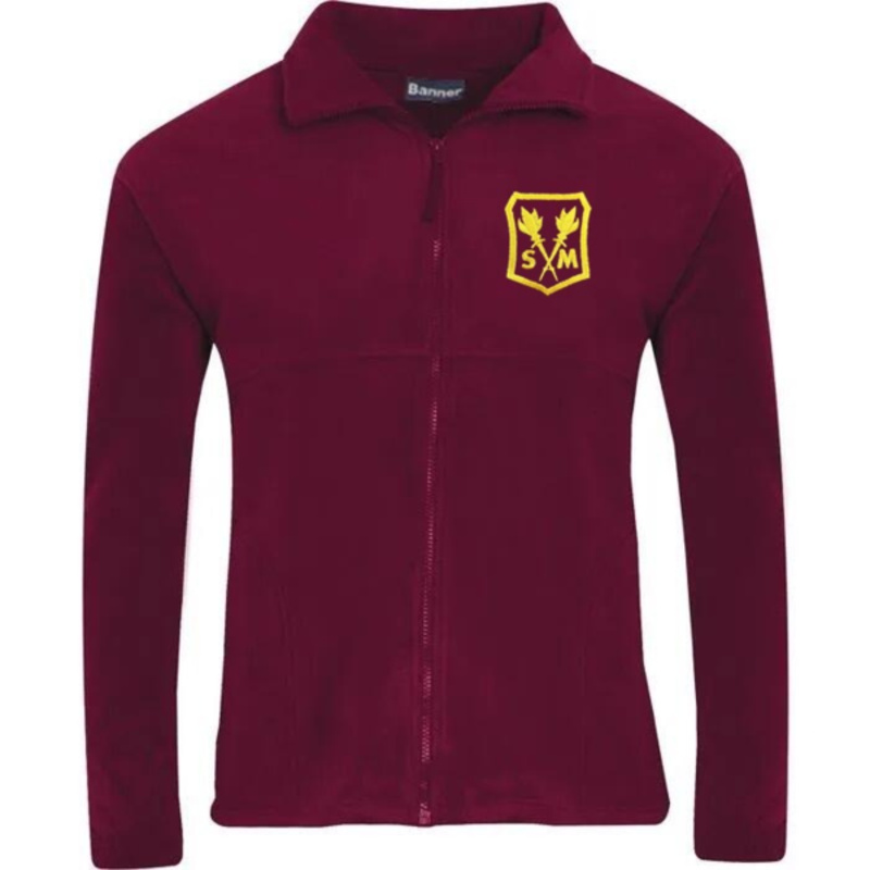 St Martha's Primary School Embroidered Fleece (Burgundy) Thumbnail