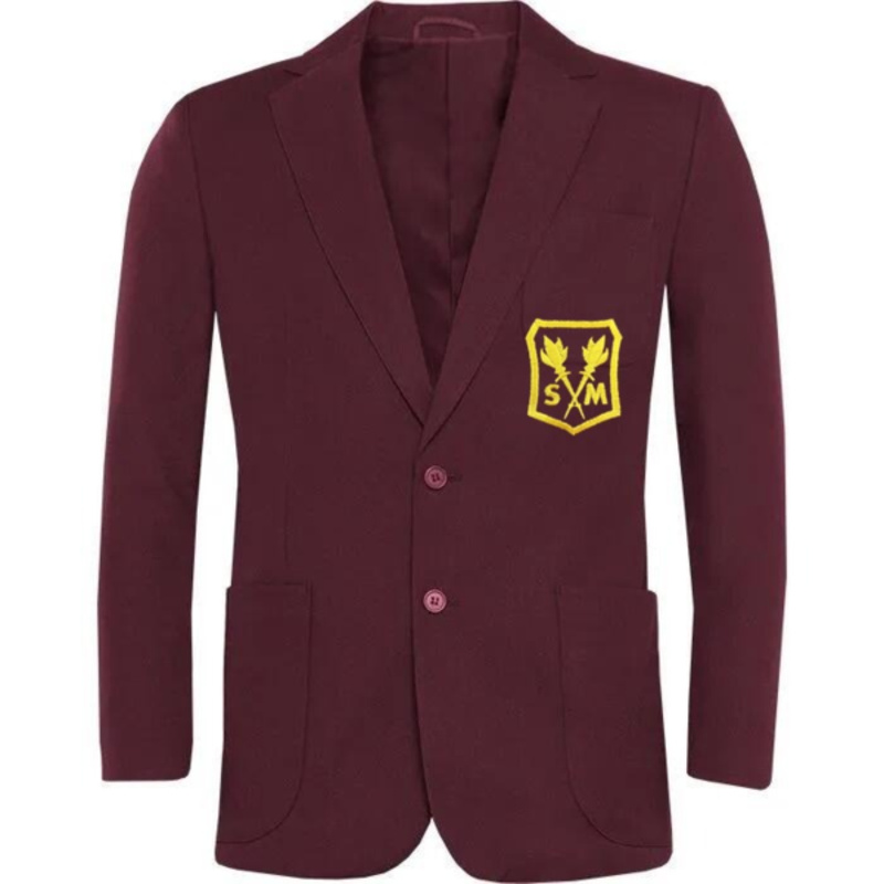 St Martha's Primary School Embroidered Fitted Blazer (Burgundy) Thumbnail