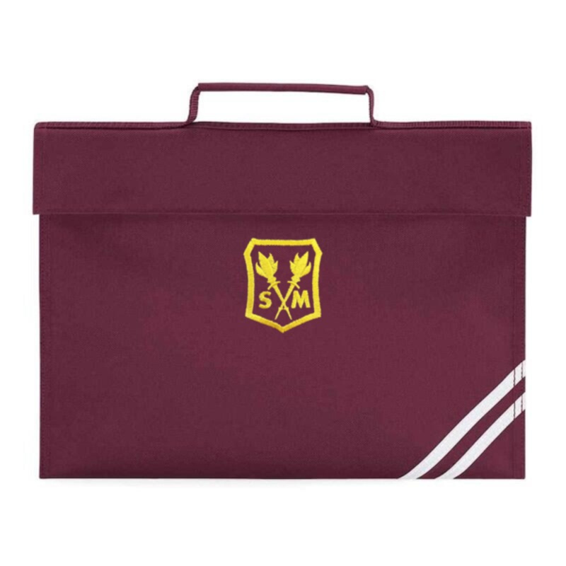 St Martha's Primary School Embroidered Homework Bag (Burgundy) Thumbnail