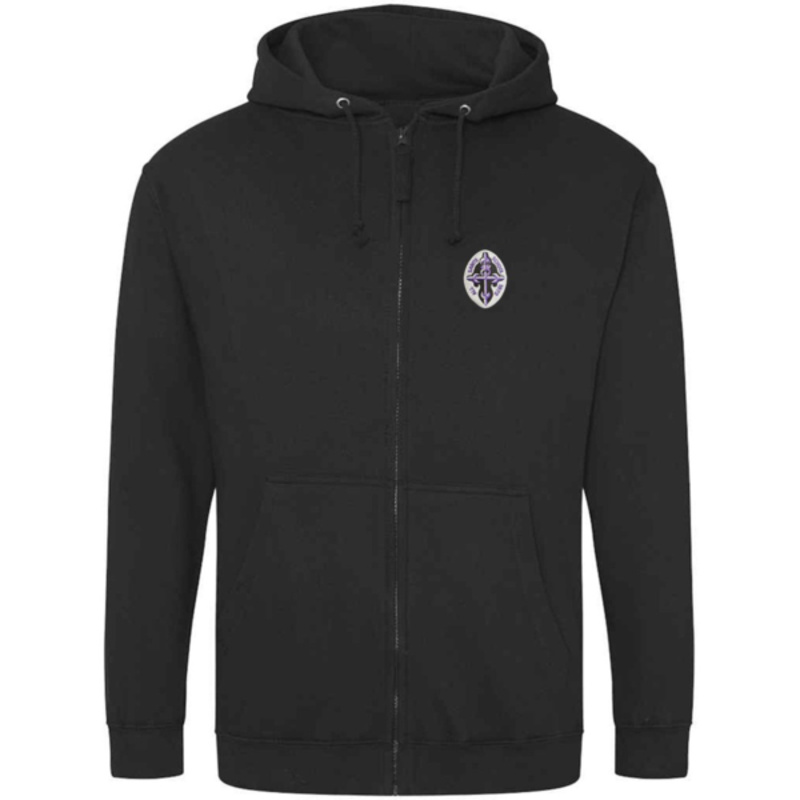 All Saints RC Secondary School Embroidered Zipper Hoodie (Black) Thumbnail