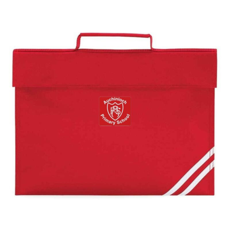 Auchinloch Primary School Embroidered Homework Bag (Red) Thumbnail