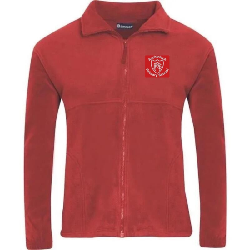 Auchinloch Primary School Embroidered Fleece (Red) Thumbnail