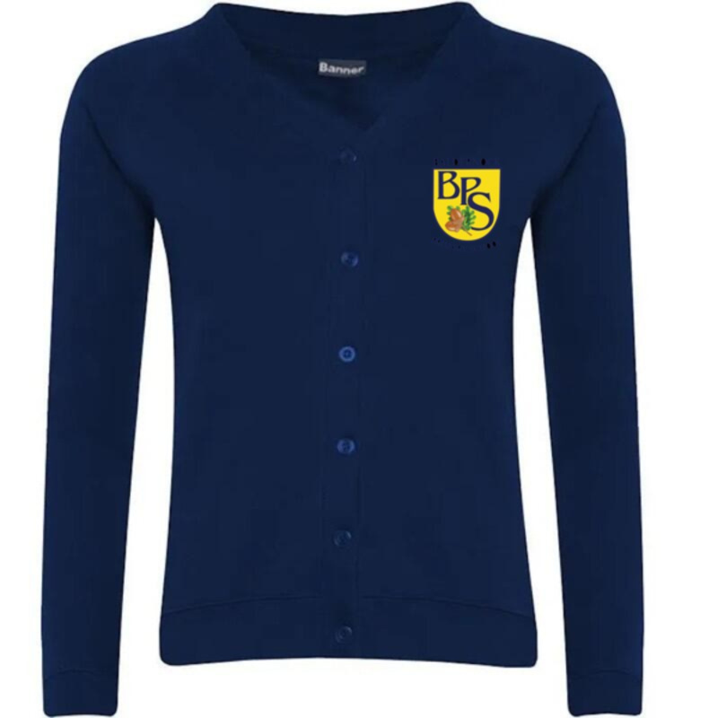 Baldernock Primary School Embroidered Sweater Cardigan (Navy) Thumbnail