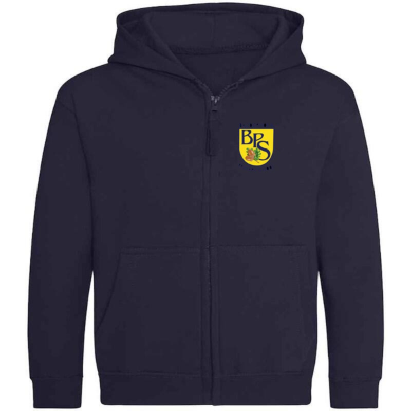 Baldernock Primary School Embroidered Zipper Hoodie (Navy) Thumbnail