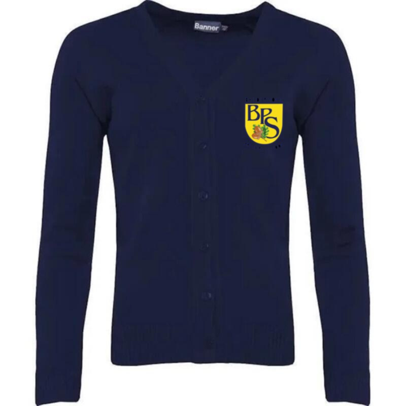 Baldernock Primary School Embroidered Knitted Cardigan (Navy) Thumbnail