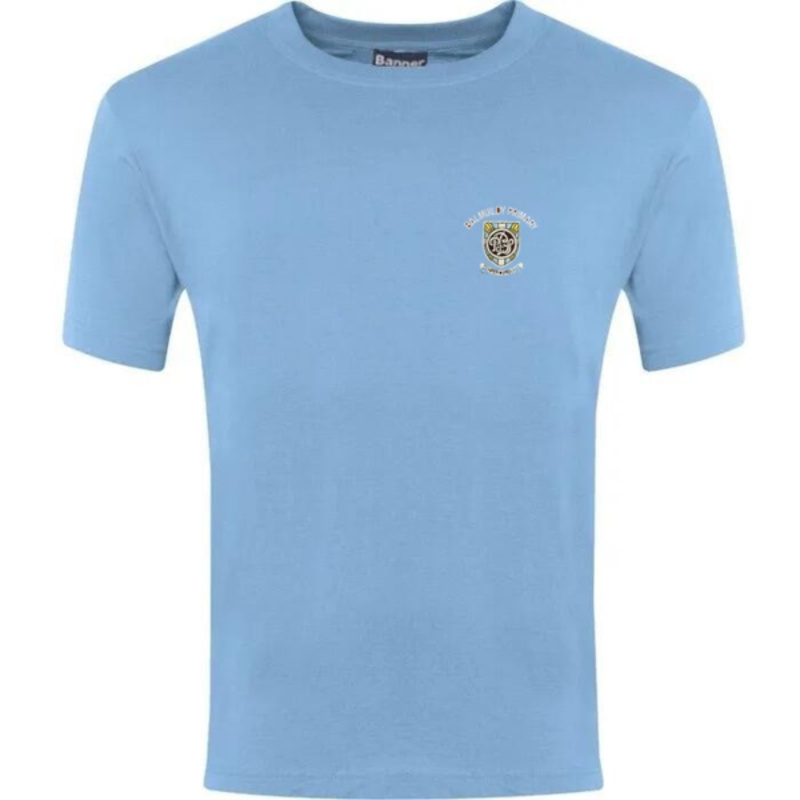 Balmuildy Primary School Embroidered PE T-Shirt (Sky Blue) Thumbnail