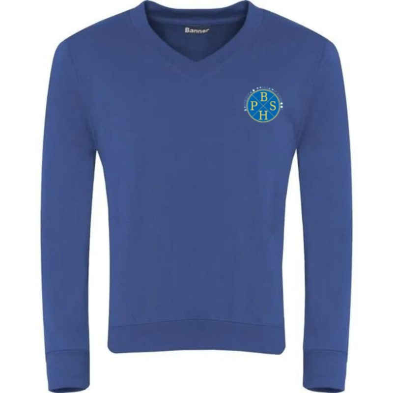 Bankhead Primary School Embroidered Sweater V-Neck (Royal Blue) Thumbnail