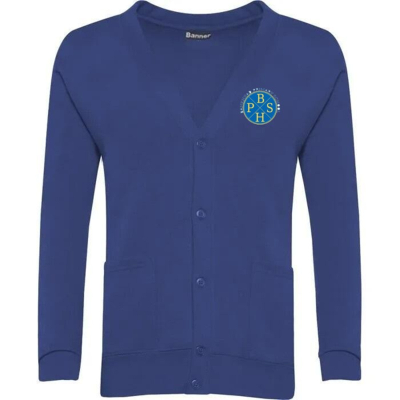 Bankhead Primary School Embroidered Sweater Cardigan (Royal Blue) Thumbnail