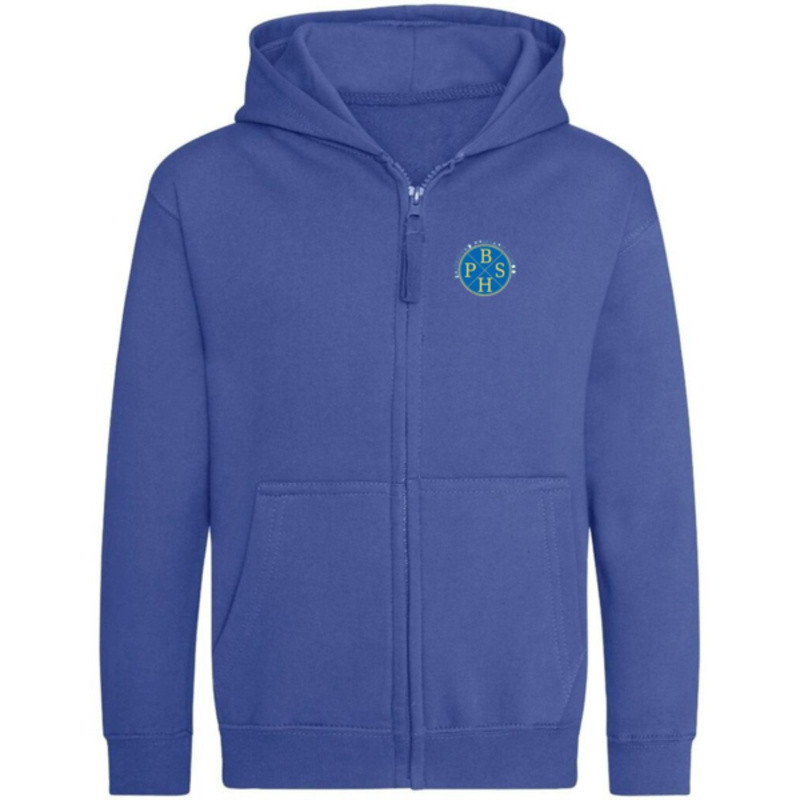 Bankhead Primary School Embroidered Zipper Hoodie (Royal Blue) Thumbnail