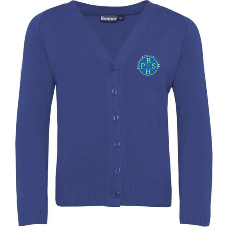 Bankhead Primary School Embroidered Knitted Cardigan (Royal Blue) Thumbnail