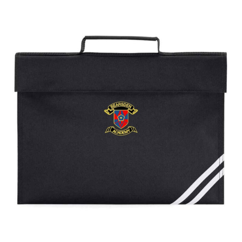Bearsden Academy Embroidered Homework Bag (Black) Thumbnail