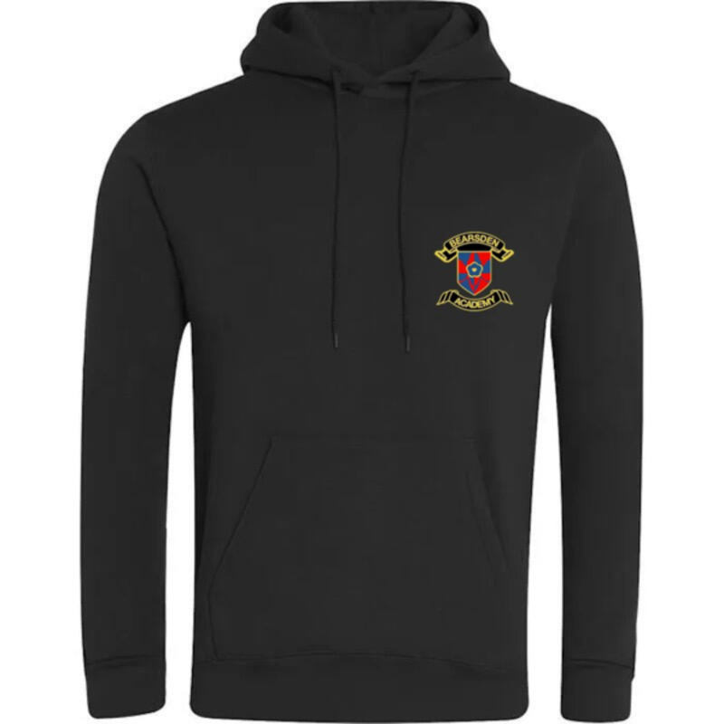 Bearsden Academy Embroidered Hoodie (Black) Thumbnail