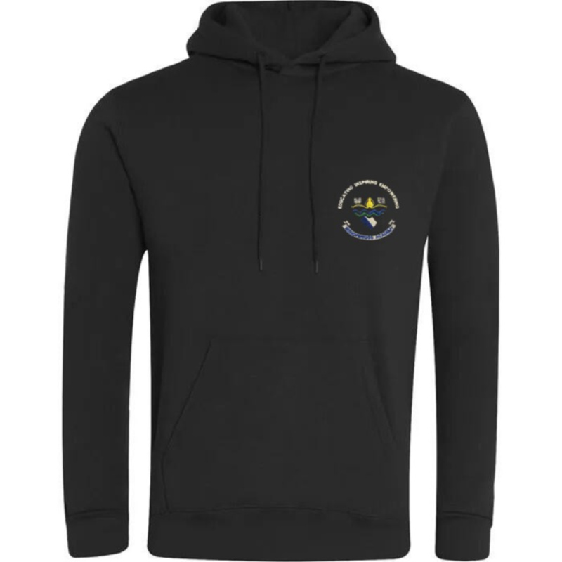 Bishopbriggs Academy Embroidered Hoodie (Black) Thumbnail