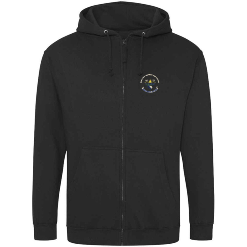 Bishopbriggs Academy Embroidered Zipper Hoodie (Black) Thumbnail