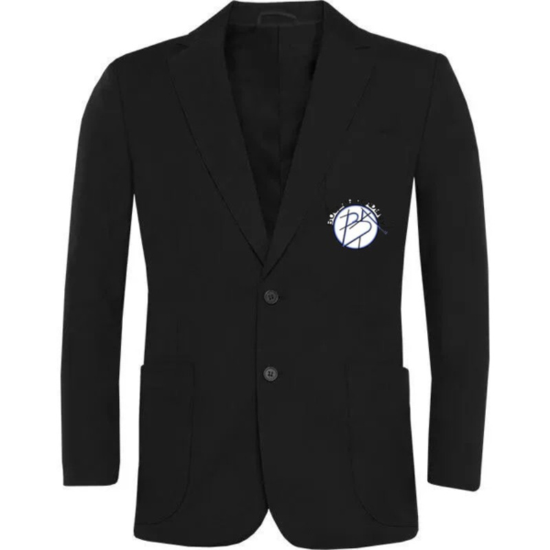 Boclair Academy Embroidered Fitted Blazer (Black) Thumbnail