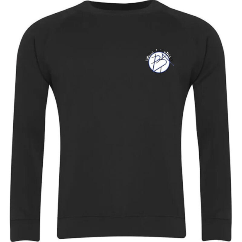 Boclair Academy Embroidered Sweater Crew Neck (Black) Thumbnail