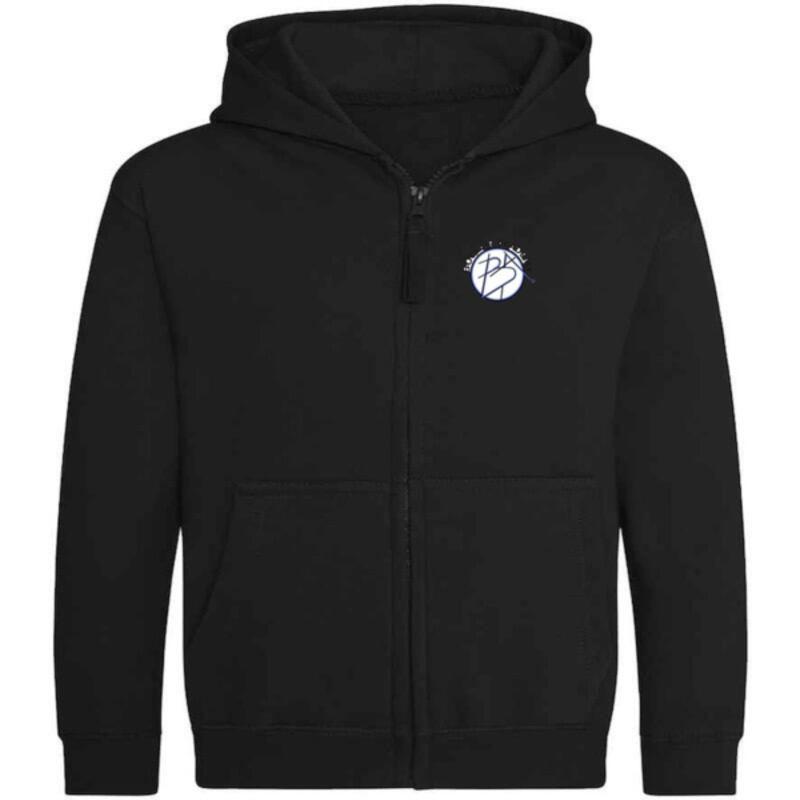 Boclair Academy Embroidered Zipper Hoodie (Black) Thumbnail