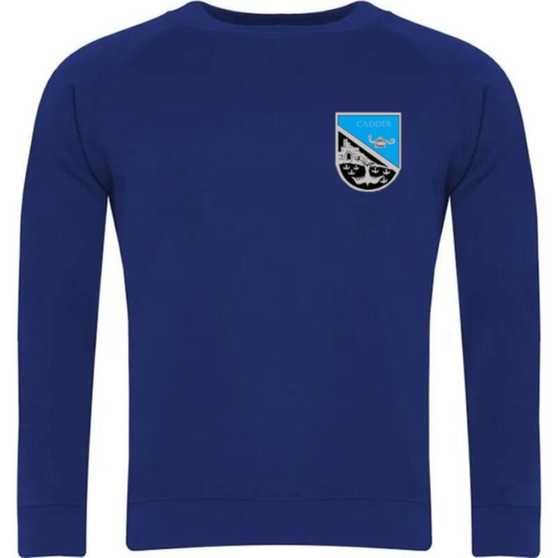 Cadder Primary School Embroidered Sweater Crew Neck (Royal Blue) Thumbnail