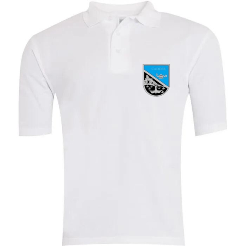 Cadder Primary School Embroidered Polo Shirt (White) Thumbnail